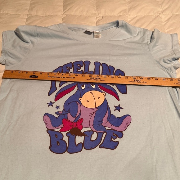 Disney Eeyore Feeling Blue Animated Graphic TShirt Nightgown Womens Size 2X Blue - Picture 6 of 7
